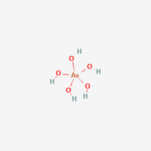 molecular formula AsH5O5 B1616245 Pentahydroxyarsorane CAS No. 7786-36-9