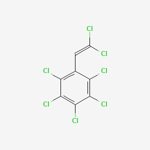 molecular formula C8HCl7 B1616256 beta,beta,2,3,4,5,6-Heptachlorostyrene CAS No. 29082-75-5