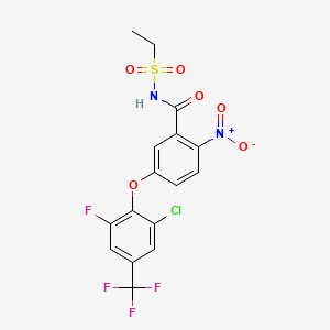 molecular formula C16H11ClF4N2O6S B1616257 Halosafen CAS No. 77227-69-1