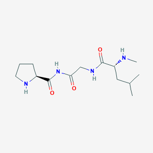 (2S)-N-[2-[[(2R)-4-methyl-2-(methylamino)pentanoyl]amino]acetyl]pyrrolidine-2-carboxamide