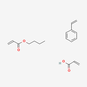 molecular formula C18H24O4 B1616269 Butyl prop-2-enoate;prop-2-enoic acid;styrene CAS No. 25586-20-3