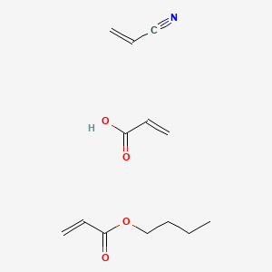 molecular formula C13H19NO4 B1616270 butyl prop-2-enoate;prop-2-enenitrile;prop-2-enoic acid CAS No. 25686-45-7