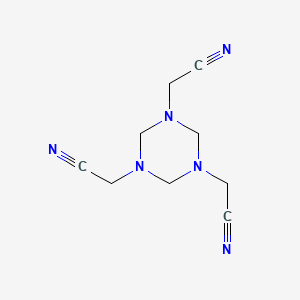 molecular formula C9H12N6 B1616297 N-Methyleneglycinonitrile trimer CAS No. 4560-87-6