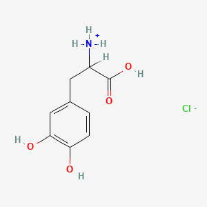 molecular formula C9H12ClNO4 B1616301 Dopa hydrochloride CAS No. 5796-14-5