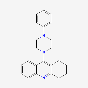 Acridine, 1,2,3,4-tetrahydro-9-(4-phenyl-1-piperazinyl)-