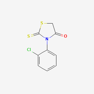 molecular formula C9H6ClNOS2 B1616312 Rhodanine, 3-(2-chlorophenyl)- CAS No. 23522-47-6