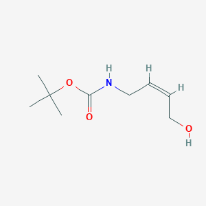 molecular formula C9H17NO3 B161633 4-(Tert-butoxycarbonylamino)-cis-2-buten-1-ol CAS No. 128490-08-4