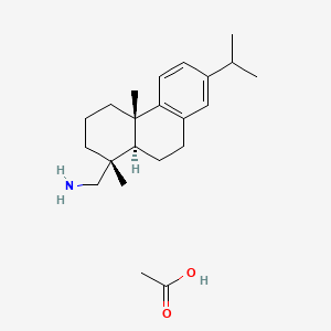 molecular formula C20H31N.C2H4O2<br>C22H35NO2 B1616334 Dehydroabietylamine acetate CAS No. 2026-24-6
