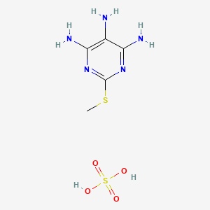 2-Methylsulfanylpyrimidine-4,5,6-triamine; sulfuric acid