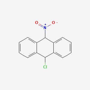 9-Chloro-10-nitro-9,10-dihydroanthracene