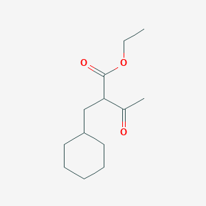 molecular formula C13H22O3 B1616345 Ethyl 2-(cyclohexylmethyl)-3-oxobutanoate CAS No. 5469-47-6