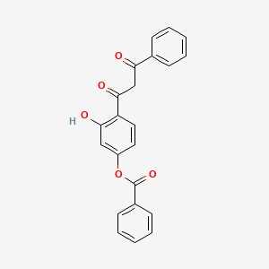 3-Hydroxy-4-(3-oxo-3-phenylpropanoyl)phenyl benzoate