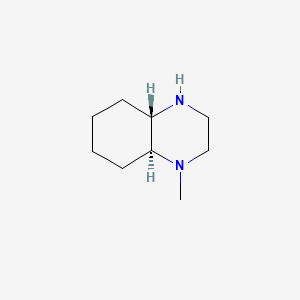molecular formula C9H18N2 B1616347 (4As,8as)-1-methyldecahydroquinoxaline CAS No. 6335-62-2