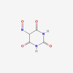 molecular formula C4H3N3O4 B1616350 5-Nitroso-1,3-diazinane-2,4,6-trione CAS No. 43109-88-2