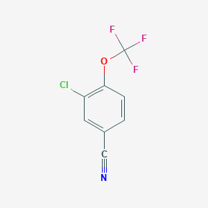 molecular formula C8H3ClF3NO B161636 3-氯-4-(三氟甲氧基)苯甲腈 CAS No. 129604-26-8