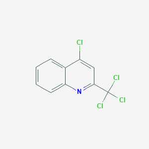 molecular formula C10H5Cl4N B1616367 4-Chloro-2-trichloromethyl-quinoline CAS No. 35871-17-1