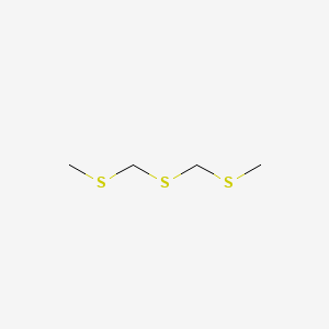 molecular formula C4H10S3 B1616387 2,4,6-Trithiaheptane CAS No. 6540-86-9