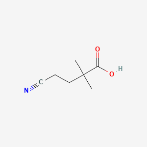 molecular formula C7H11NO2 B1616398 4-Cyano-2,2-dimethylbutanoic acid CAS No. 6939-69-1