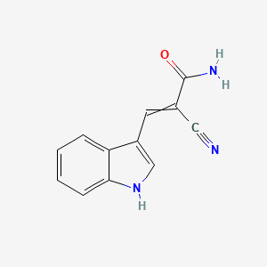 2-cyano-3-(1H-indol-3-yl)prop-2-enamide