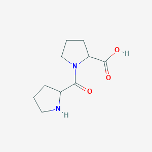molecular formula C10H16N2O3 B1616416 1-(Pyrrolidine-2-carbonyl)pyrrolidine-2-carboxylic acid CAS No. 20488-28-2