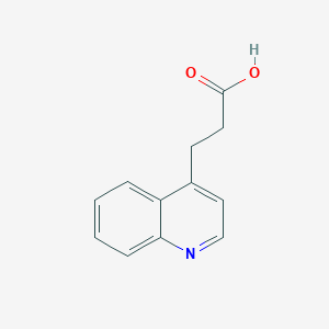 molecular formula C12H11NO2 B1616417 4-Quinolinepropanoic acid CAS No. 67752-29-8