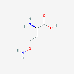 molecular formula C4H10N2O3 B161642 (R)-2-Amino-4-(aminooxy)butanoic acid CAS No. 128395-79-9