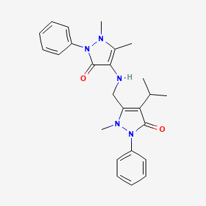 molecular formula C25H29N5O2 B1616428 Bisfenazone CAS No. 55837-24-6