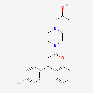 beta-(p-Chlorophenyl)phenethyl 4-(2-hydroxypropyl)piperazinyl ketone