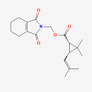 molecular formula C19H25NO4 B1616467 (+)-cis-Tetramethrin CAS No. 51348-90-4