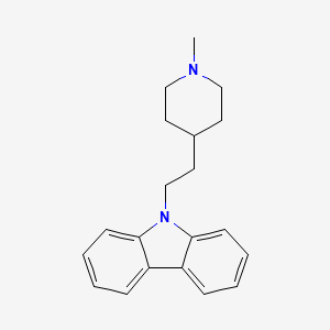 molecular formula C20H24N2 B1616475 Carbazole, 9-(2-(1-methyl-4-piperidyl)ethyl)- CAS No. 67196-15-0