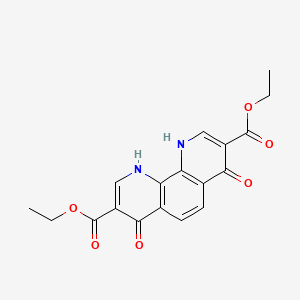 molecular formula C18H16N2O6 B1616492 Diethyl 4,7-dihydroxy-1,10-phenanthroline-3,8-dicarboxylate CAS No. 39479-71-5