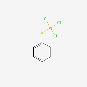 molecular formula C6H5Cl3SSi B1616502 Silane, trichloro(phenylthio)- CAS No. 7579-91-1