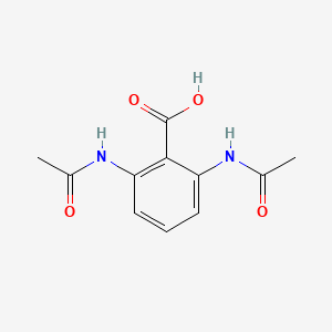 molecular formula C11H12N2O4 B1616515 2,6-Diacetamidobenzoic acid CAS No. 7758-61-4