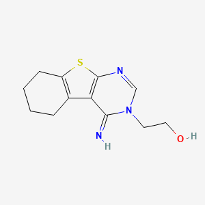 2-(4-imino-5,6,7,8-tetrahydro[1]benzothieno[2,3-d]pyrimidin-3(4H)-yl)ethanol