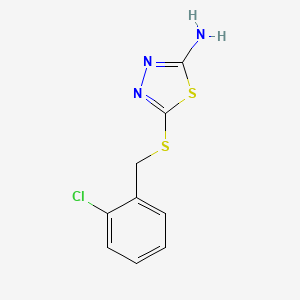 5-[(2-Chlorobenzyl)thio]-1,3,4-thiadiazol-2-amine