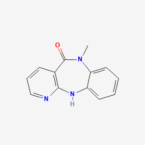 5H-Pyrido(2,3-b)(1,5)benzodiazepin-5-one, 6,11-dihydro-6-methyl-