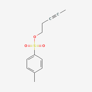 molecular formula C12H14O3S B1616569 Pent-3-yn-1-yl 4-methylbenzenesulfonate CAS No. 3329-88-2