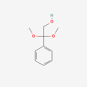 molecular formula C10H14O3 B1616580 2,2-Dimethoxy-2-phenylethanol CAS No. 28203-05-6
