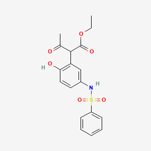 molecular formula C11H16 B1616582 Ethyl 2-{2-hydroxy-5-[(phenylsulfonyl)amino]phenyl}-3-oxobutanoate CAS No. 5160-99-6