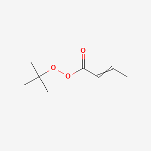 molecular formula C8H14O3 B1616602 2-Buteneperoxoic acid, 1,1-dimethylethyl ester CAS No. 23474-91-1