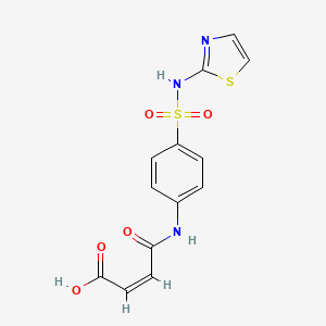 molecular formula C13H11N3O5S2 B1616621 Maleylsulfathiazole CAS No. 515-57-1