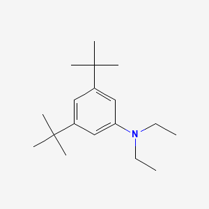 molecular formula C18H31N B1616629 3,5-Bis(1,1-dimethylethyl)-N,N-diethylaniline CAS No. 94042-96-3