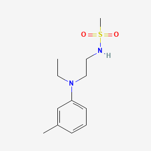 molecular formula C12H20N2O2S B1616639 Methanesulfonamide, N-[2-[ethyl(3-methylphenyl)amino]ethyl]- CAS No. 37717-68-3