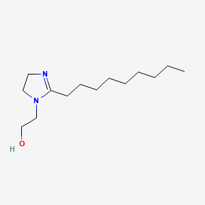 molecular formula C14H28N2O B1616643 1H-Imidazole-1-ethanol, 4,5-dihydro-2-nonyl- CAS No. 37478-68-5