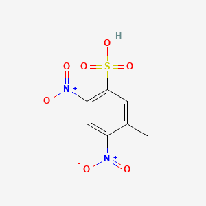 molecular formula C7H6N2O7S B1616657 2,4-Dinitrotoluene-5-sulfonic acid CAS No. 52146-86-8