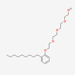 molecular formula C23H40O5 B1616658 Tetraoxyethylene nonylphenyl ether CAS No. 27176-97-2