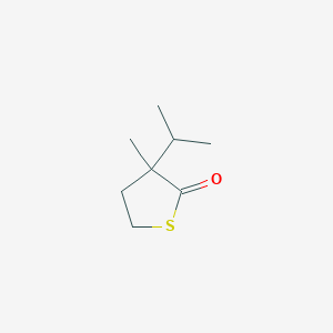 molecular formula C8H14OS B161666 4,5-Dihydro-3-isopropyl-3-methylthiophen-2(3H)-one CAS No. 132462-15-8