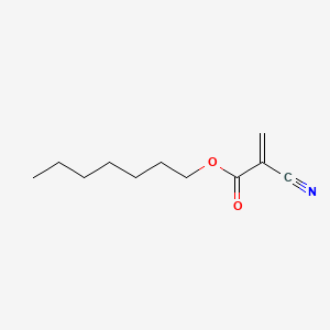 molecular formula C11H17NO2 B1616685 Heptyl 2-cyanoacrylate CAS No. 6701-16-2