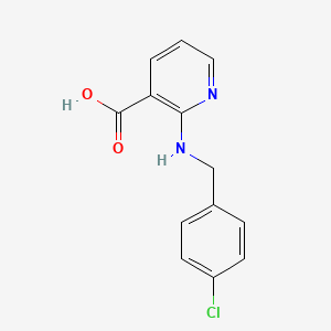 molecular formula C13H11ClN2O2 B1616692 Nicotinic acid, 2-(p-chlorobenzylamino)- CAS No. 33522-81-5