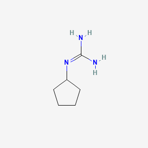molecular formula C6H13N3 B1616703 1-Cyclopentylguanidine CAS No. 45715-47-7